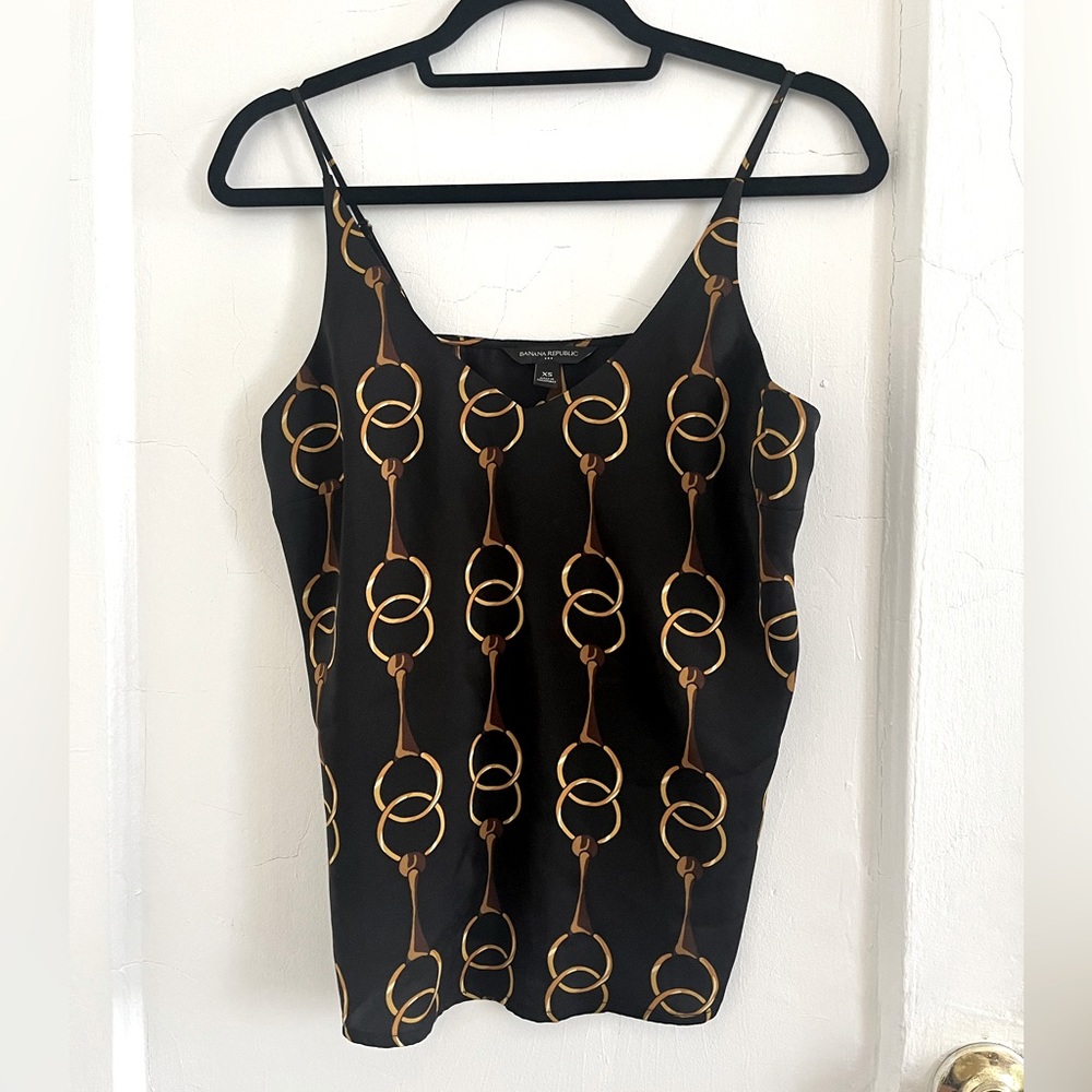 Banana Republic horsebit print top